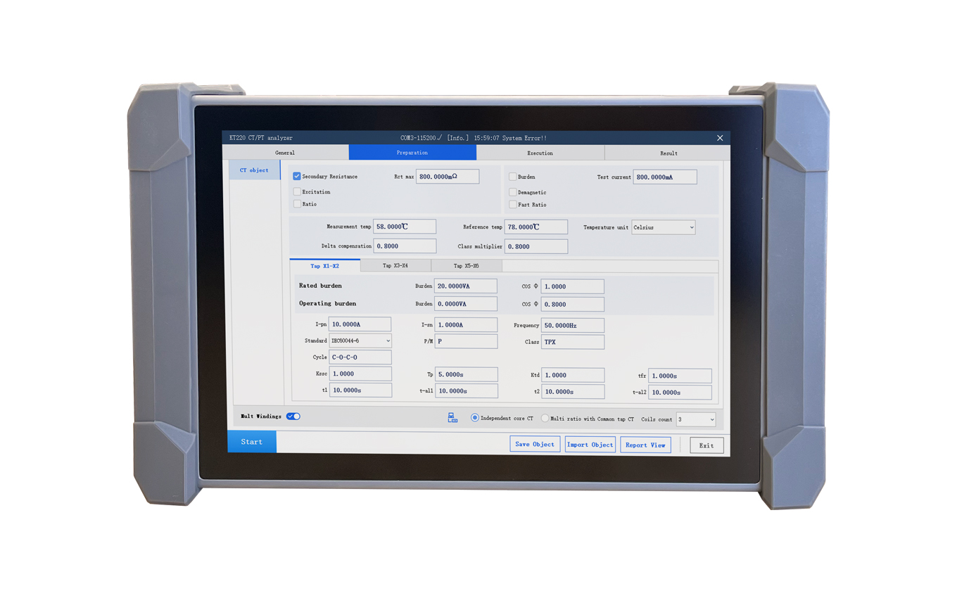 KT220 Handheld CT/PT Analyzer