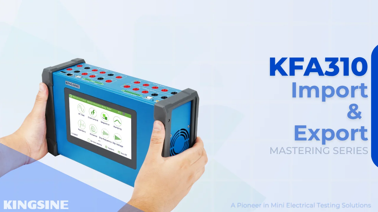 MASTERING KFA310: mport and Export of Presets and Reports